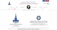 Desktop Screenshot of jameswilsoninstitute.org