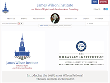 Tablet Screenshot of jameswilsoninstitute.org